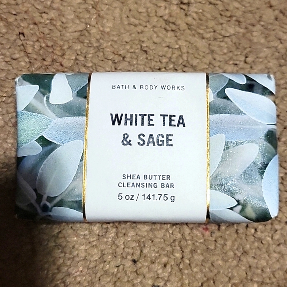 White Tea & Sage Shea Butter Soap Bar